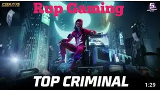 Hot Drop Anniversary : Top Criminal Bundle | 5th | Garena Free Fire MAX#RupGaming