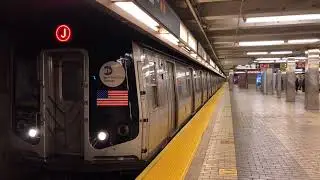 MTA R143 J train departing Sutphin Blvd/Archer Ave-JFK Station