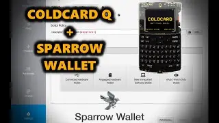 Como enviar BTC com a Coldcard Q e Sparrow via cabo e QR code