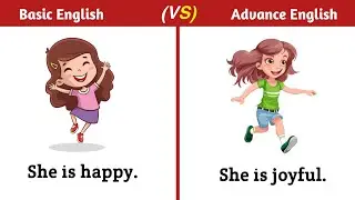 Learn Basic Vs Advance English In 20 Minutes - Improve Your English Through Pictures | Learn English