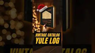 🔥 Vintage Tool Catalog Yule Log 🔥 (Full Video Linked!)