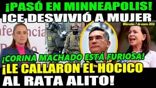 &iexcl;Pas&oacute; en Minneapolis! ICE se ech&oacute; a mujer &iexcl;Sheinbaum le call&oacute; el hocico a Alito!