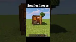 Smallest House in Minecraft #minecraft #gaming #minecraftshorts #trending