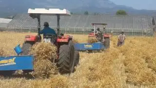 YAPEL DG 140 REAPER BINDER SICKLE MACHINE TECHNICAL SERVICE FIRST RUN TURKEY-MUĞLA 14.06.2015
