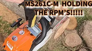 Ported Stihl MS261C-M RPM's in the Cut!!!!