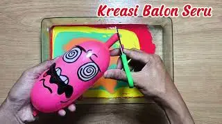 BALLOONS Slime! Making Slime with Funny  Balloons  - Satisfying Slime video- diy