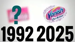 Ewolucja loga Vanish (1992-2025)