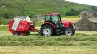 Baling in Swaledale. Some people PAY for a rolller-coaster ride this this!