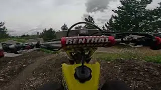 Doing some laps around the track at the lake then off to the fire breaks. #fyp #dirtbike #drz250