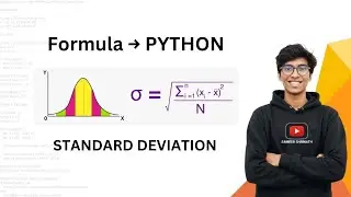How to Implement Standard Deviation in Python from Scratch | Statistics Formula to Code