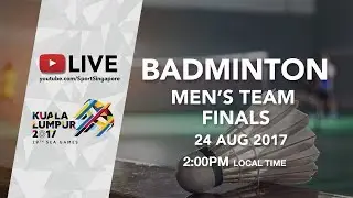 Badminton 🏸 Men's Team finals Indonesia 🇮🇩 vs Malaysia 🇲🇾 | 29th SEA Games 2017