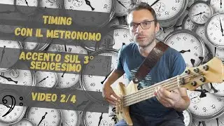 Timing con il metronomo accento sul 3° sedicesimo video 2/4