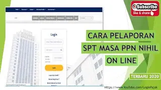 CARA PELAPORAN SPT MASA PPN NIHIL ON LINE | 2020