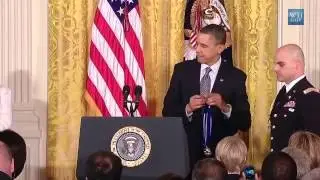 Maya Angelou Receives Presidential Medal of Freedom