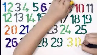 Coloring  Numbers 1 to 30 / 4 year old learn Numbers 1 to 30 / count number 1 to 30/ Coloring Number