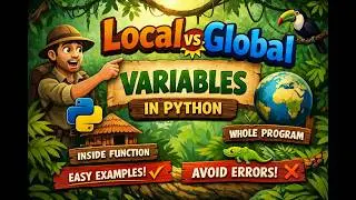 Local vs Global Variables in Python 🔥|Scope Explained with Easy Examples|Python Tutorial