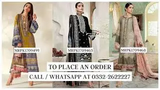 Latest Pakistani Dress Designs - (November) Episode 2 - Master Replica