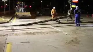Efficient removal of Icosit elastomeric embedded rail
