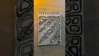 Zigzag Doodle Tutorial 😻 Day 236 #doodlewithnadia #shorts #art #drawing #zentangles