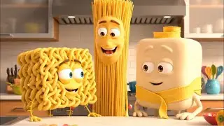 حوار النودلز مع المعكرونه البيتى.تفتكر مين فيهم هيكسب !! #funny #ترند #animation