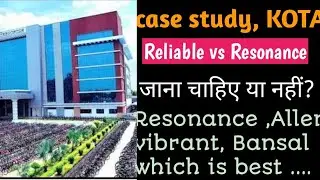 Reliable coaching KOTA 🤔 ||case study, Resonance vs Reliable🧐