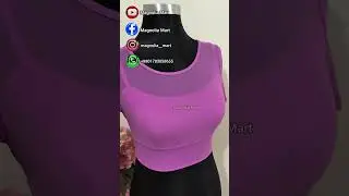 Crop top with fixed sports bra fixed padded