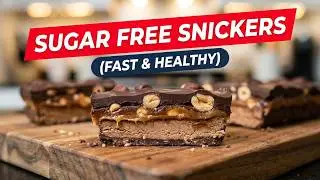Sugar Free Snickers Bars! Fast and Healthy Dessert | Nolyns Kitchen