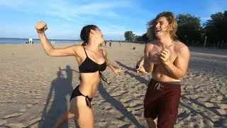 留学生の休日 五大湖 Ontario Beach