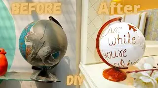 Old Globe Transformation 🌏 || Diy Home Decor || Easy Craft