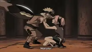 Naruto saves Sakura from Arashi's attack - Naruto vs Kabuto