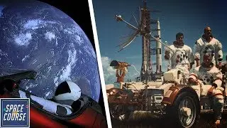 The First Vehicles in Space - Apollo Astronauts Driving On The Moon