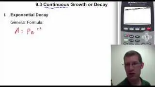 Algebra 2: 9.3 Continuous Growth & Decay