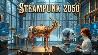  Steampunk Futuristic Research Center: 2050