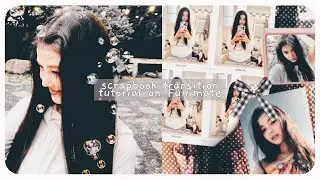 aesthetic scrapbook transition tutorial on Funimate