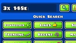 searching up my level in geometry dash