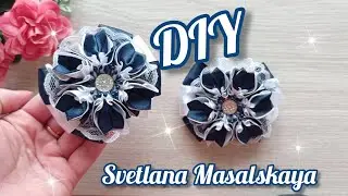 Школьные бантики из атласной ленты 2,5 см на каждый день/ DIY