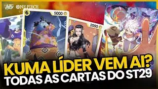 🥚LISTA COMPLETA ST29! Novas cartas, Reveal do Deck e Arte que induz Kuma Leader na EB04