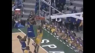 Willie Mitchell Tries to Dunk on Tractor Traylor Then Erases a Shot at the Other End (1994)