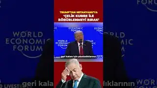 Davos'ta konuşan ABD Başkanı Donald Trump, Netanyahu'ya &Ccedil;elik Kubbe ile &ouml;v&uuml;nmeyi bırakmasını s&ouml;yledi