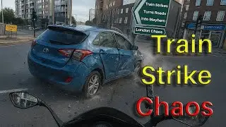 Поездка на работу №9: Безумная забастовка на поездах &mdash; лондонские водители теряют управление! 🚗💥🏍️