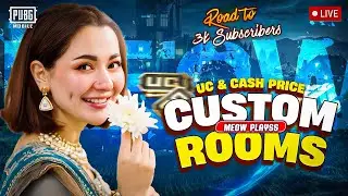 Custom Room + Cash Prizes&Uc | Meow Plays | PUBG MOBILE LIVE