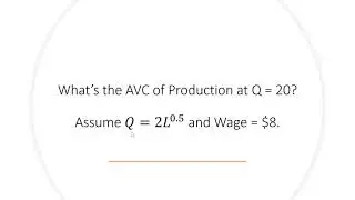 A Comprehensive Average Variable Cost Problem