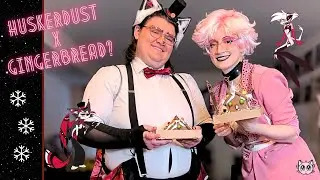 Хаск и Энджел шьют пряничные домики! 🕸️🐈&zwj;⬛💕 | Косплей по Hazbin Hotel
