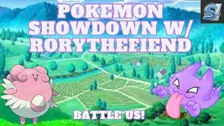 TRAINERKELS & @RoryTheFiend PLAY POKEMON SHOWDOWN VS THE VIEWERS! COME BATTLE US! ROUND TWO!