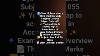 class 12th syllabus Accountancy #commercestudents #commercedude