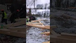 ❔Почему A-frame из клееного бруса отличный выбор? #домизклееногобруса #aframe
