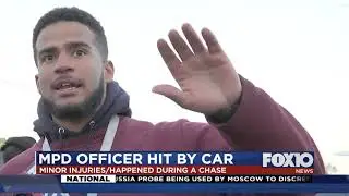 Mobile Police officer injured while chasing suspect