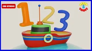 123 Numbers | Learn Boat Number for Kids | 1 To 10 | Counting | Number Names | Learn to Count Video