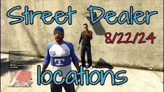 Street Dealer locations for today 8/22/24 #gta #streetdealers #gta5 #gtav #gtaonline