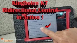 Kingbolen K7 Scan Tool Bi-Directional / Actuation Control Testing in Action 